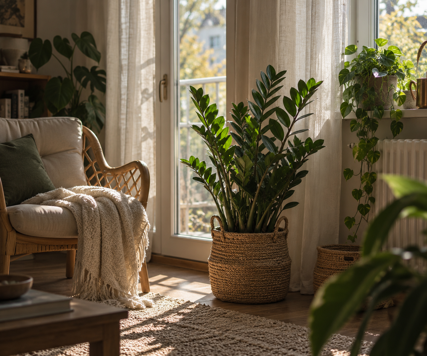Zamiokulkas nebo sansevieria v interiéru